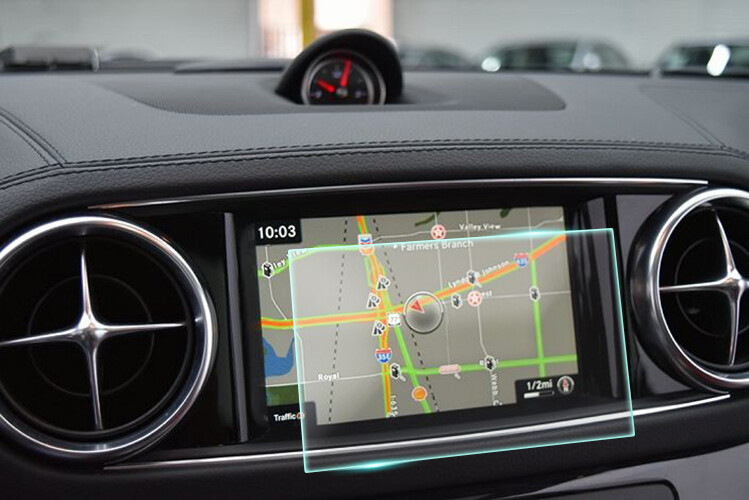 Crystal Clear Screen Protector for 2017 Mercedes Benz SL450 Vehicle Navigation