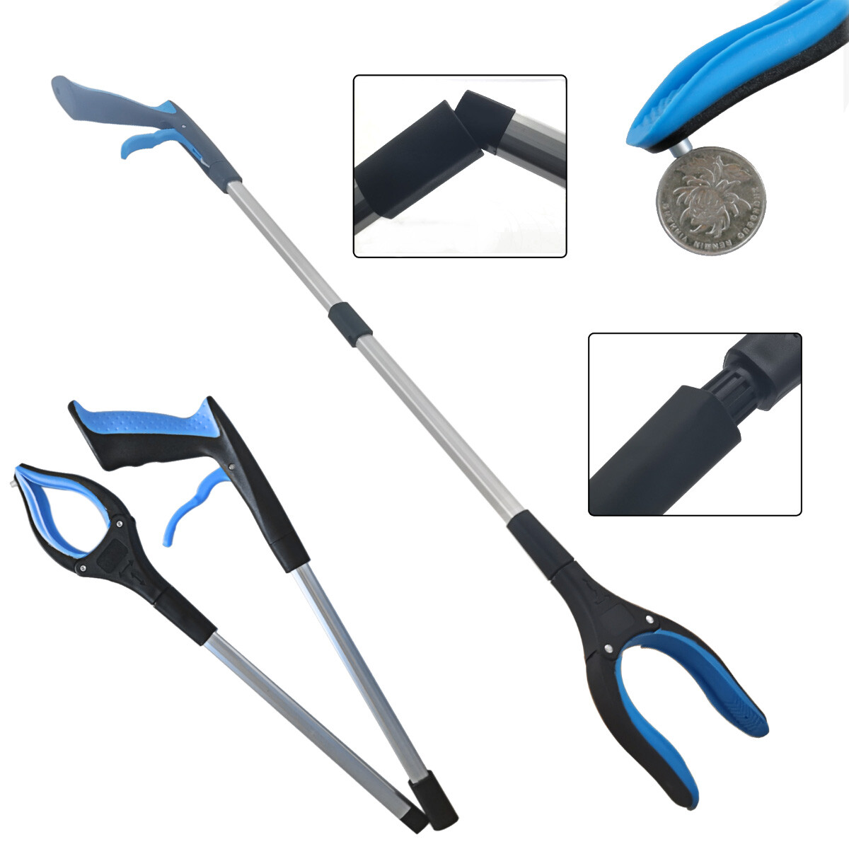 New Grabber Pickup Tool, 32 Inch Foldable Lightweight Grabber for Seniors