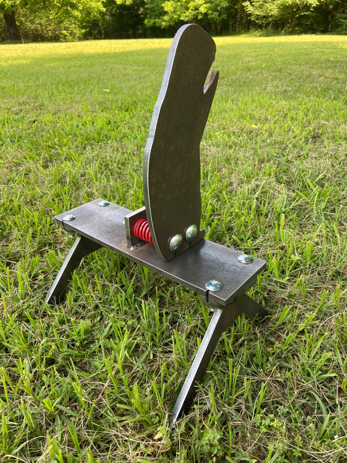 3/8" AR500 Prairie Dog Auto Reset Popper Reactive Steel Shooting Ground Target