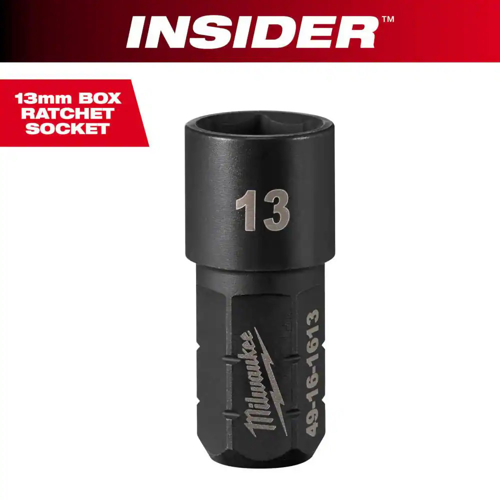 INSIDER Box Ratchet Impact Socket 6 Point 13 Mm