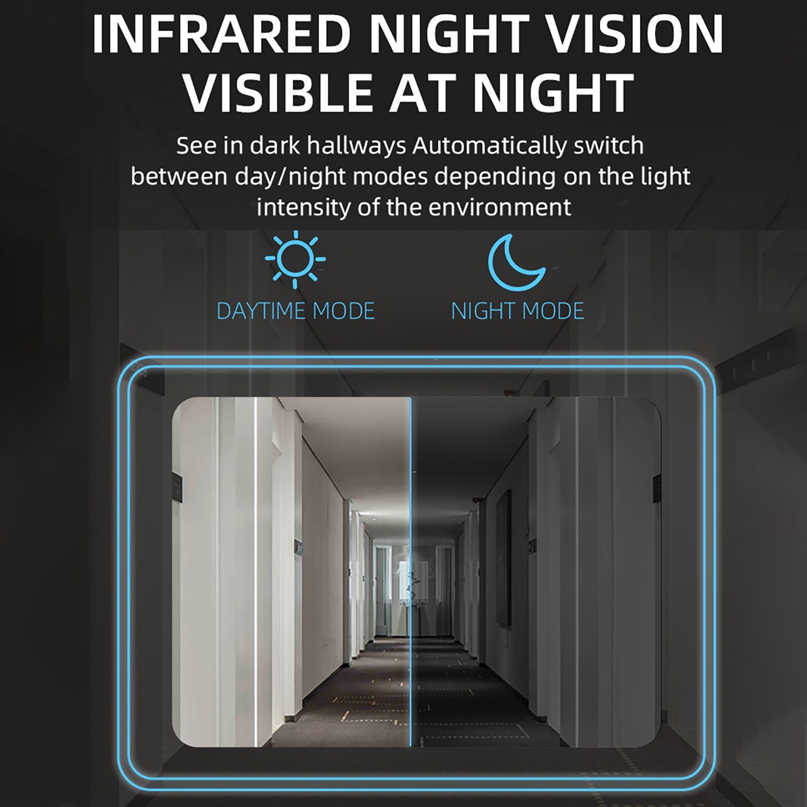 Solar Powered Wireless Intercom Doorbell Video Home Systems Motion Detection