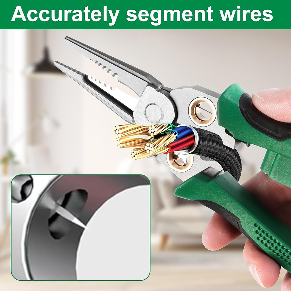 8 In 1 Wire Stripper Twisting for Cutting and Pulling Wires, Cable Scissors