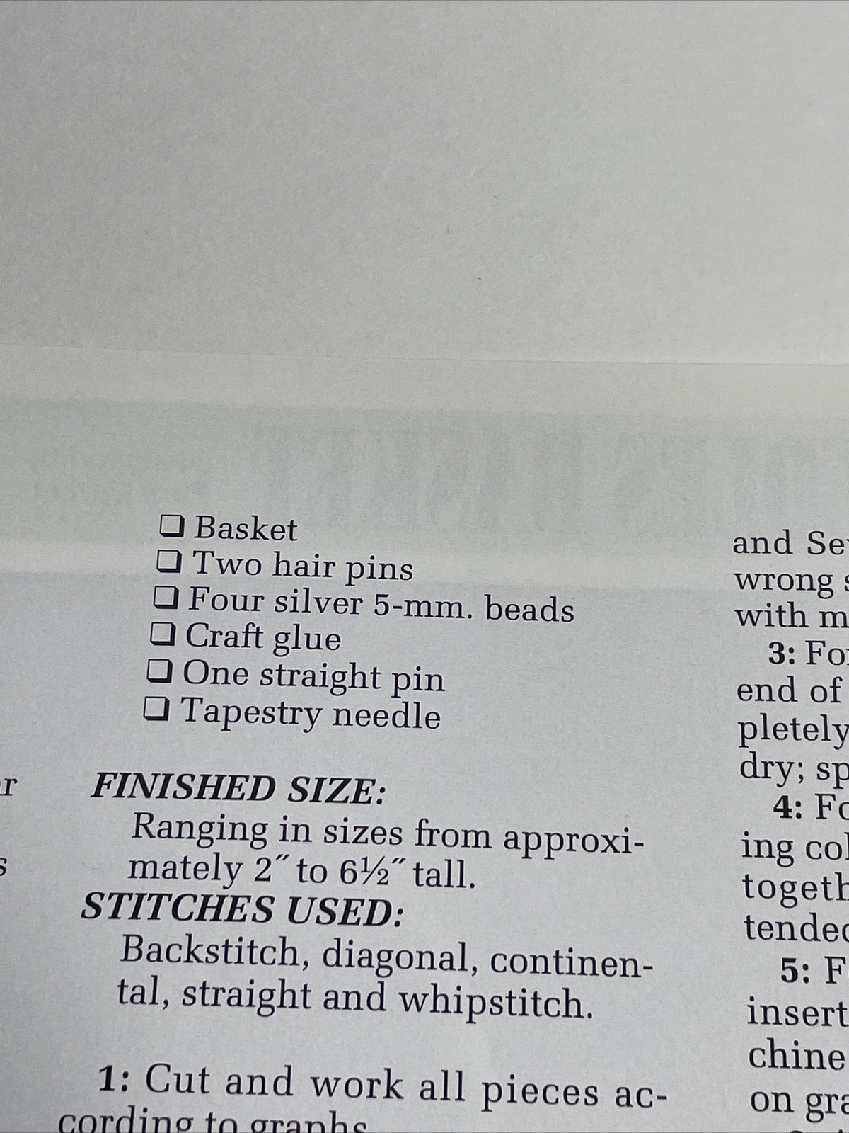 Annie's Attic Pins & Needles Ornaments Scissors Thread Plastic Canvas Pattern