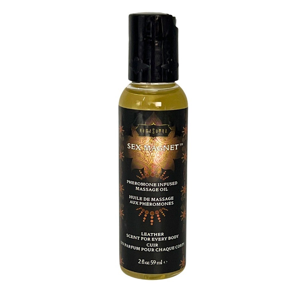 Kama Sutra S*x Magnet Leather Massage Oil 2oz
