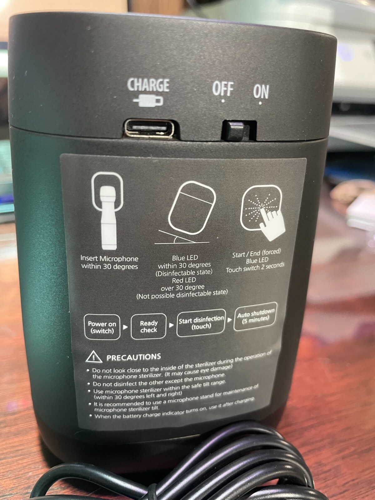 UV Microphone Sanitizer