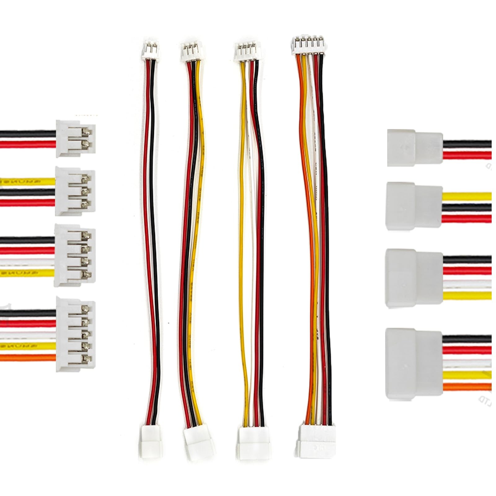 XUGERIP 20 PCS JST ZH 1.5mm 2 3 4 5 Pin Connector, Male and Female