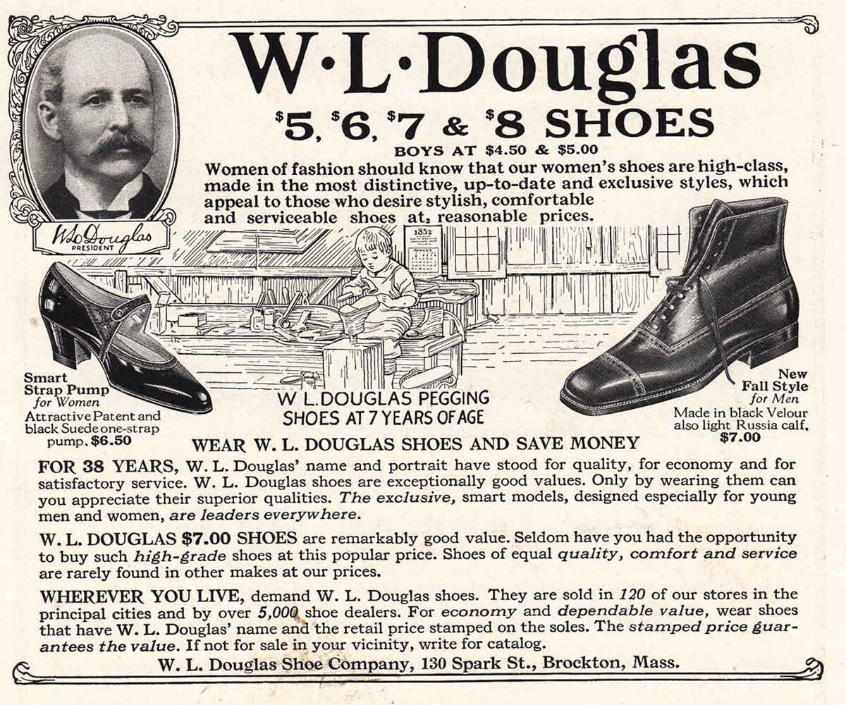 1924 W L Douglas Shoes: Women of Fashion Should Know Vintage Print Ad