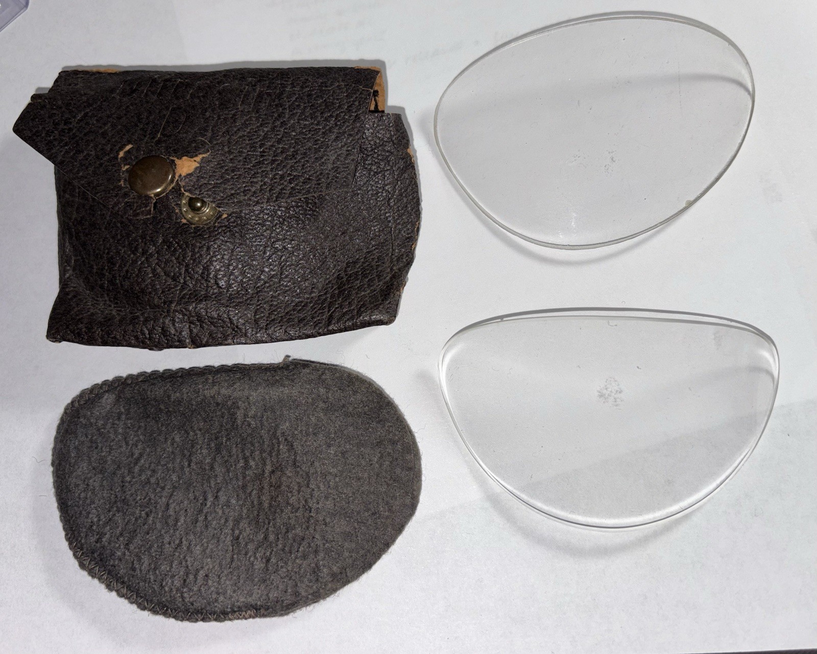 WW2 German Luftwaffe Pilots Goggle Spare Ultrasin Lenses 10-91 A-2