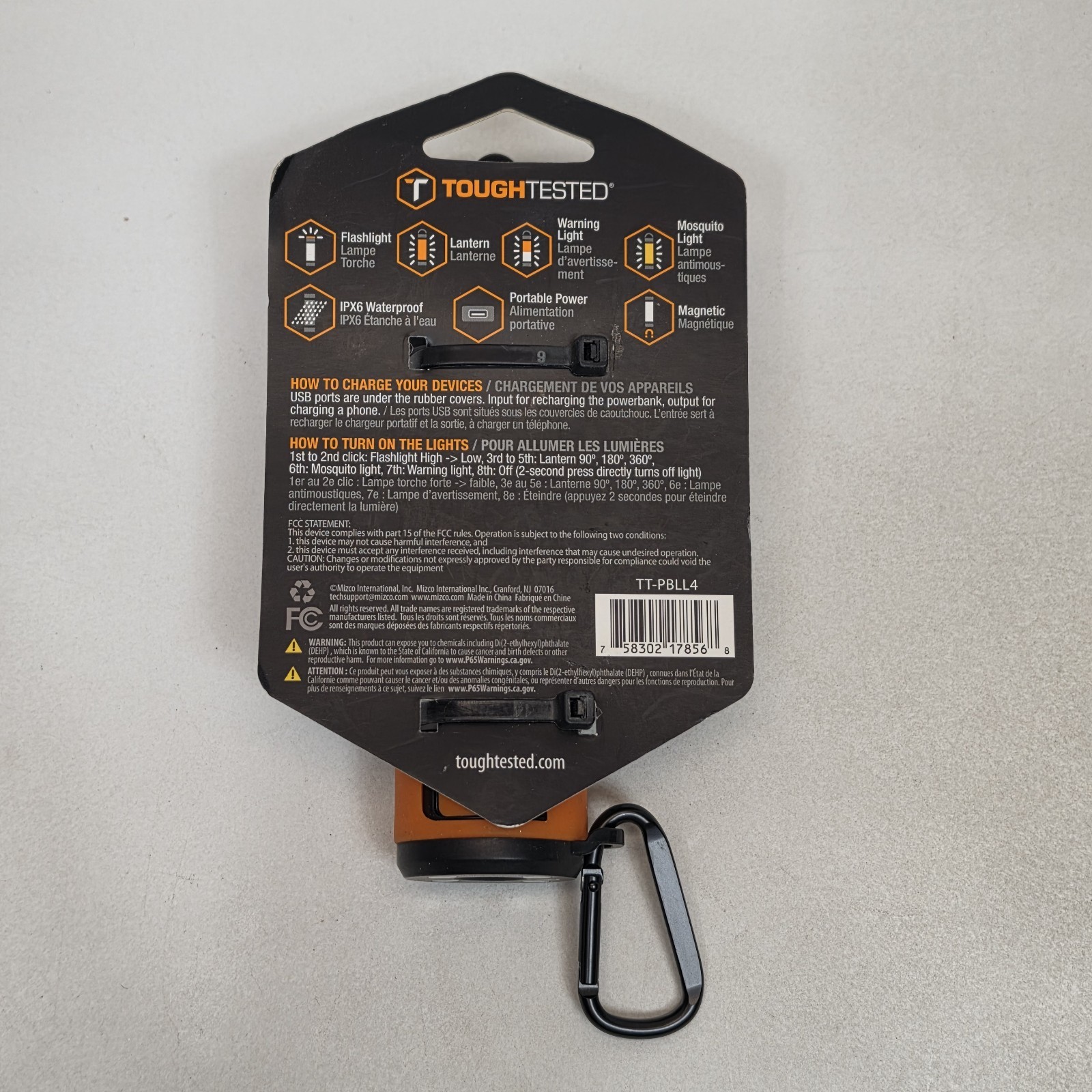 ToughTested TREK Lantern/Flashlight/Charger (TT-PBLL4)