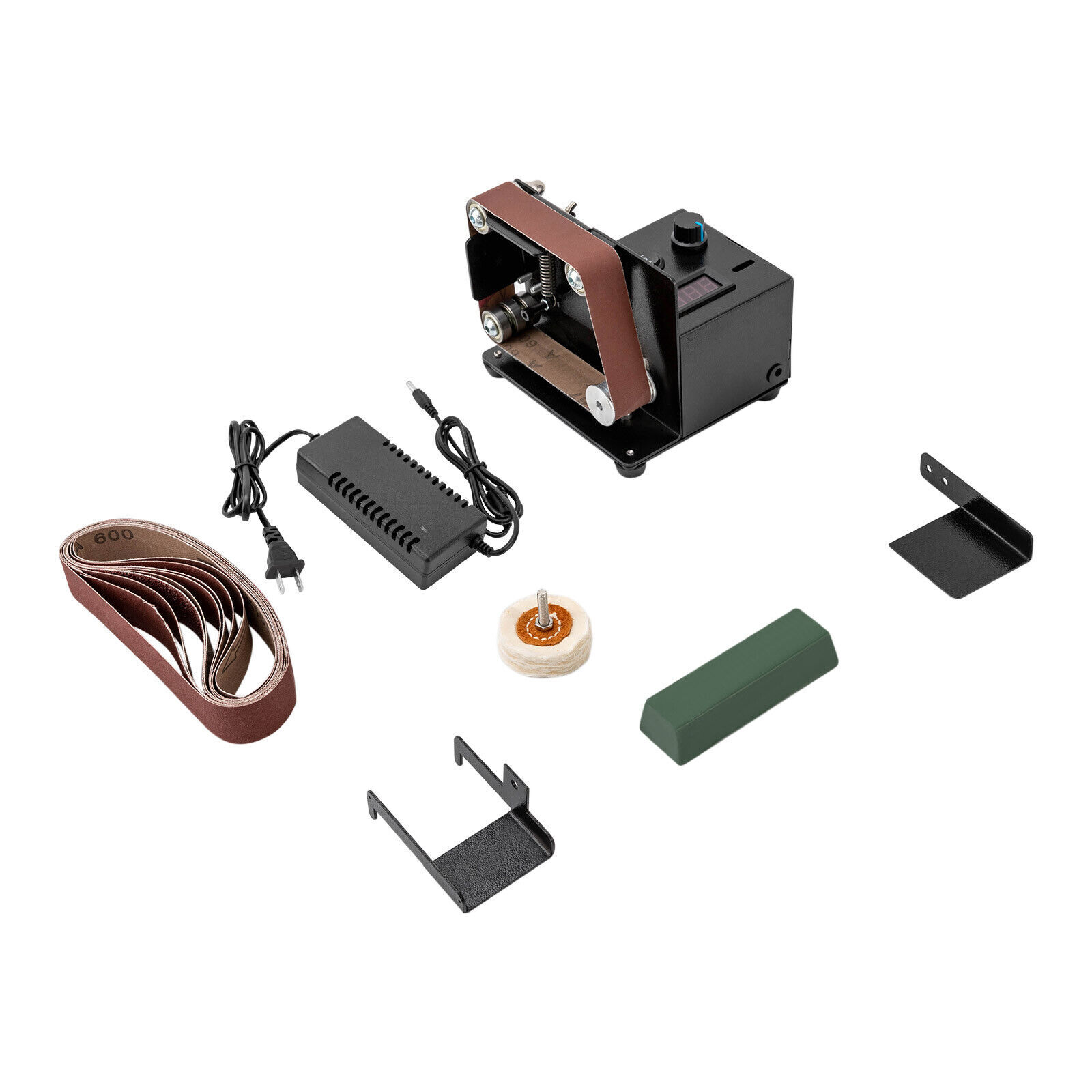 Electric Polishing Grinding Machine for Wood Metal Knife with 10X Abrasive Belt