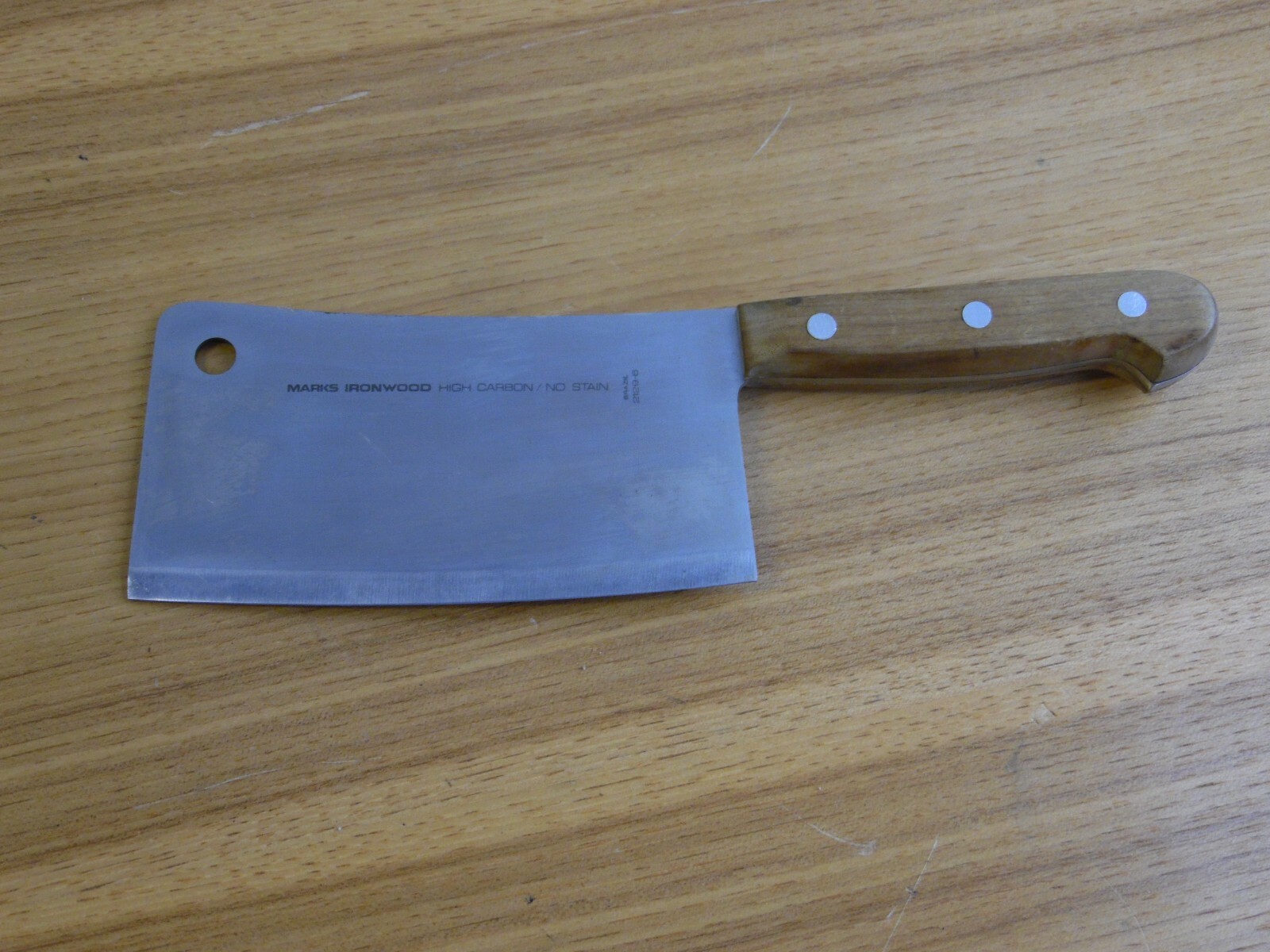 Marks brazil  meat cleaver 2129-6 with ironwood handle 5 inch blade
