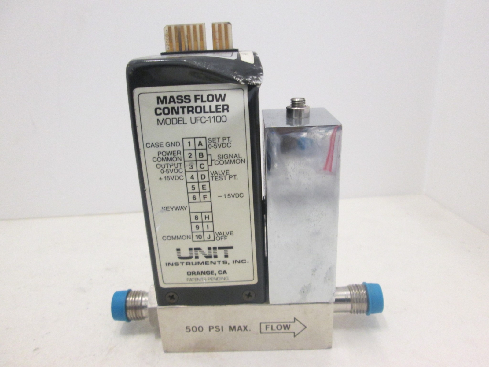 Unit UFC-1100, Mass Flow Controller MFC, Ar, 10 SLM, Used