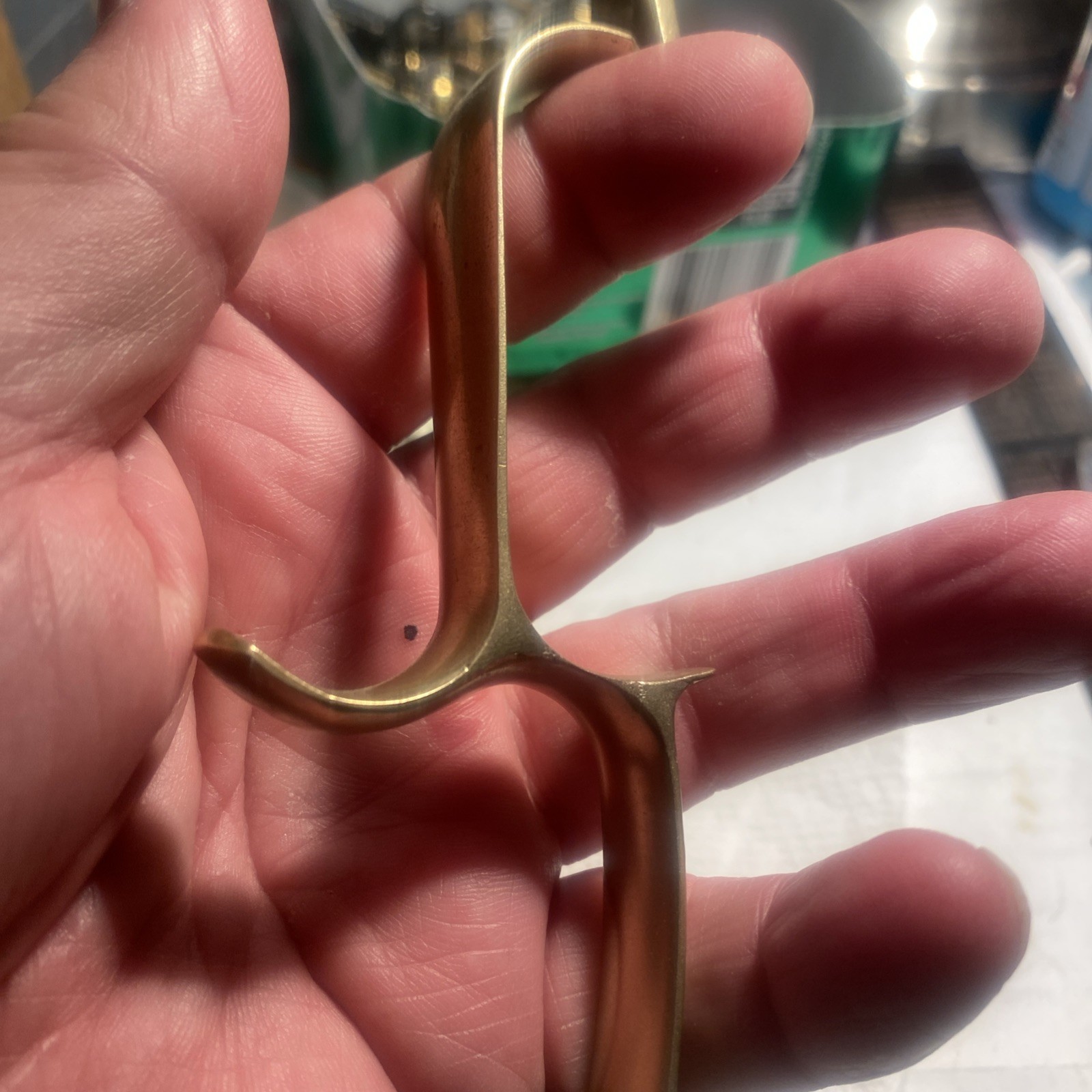 CVA Hawken Brass Double Trigger Guard with Screws- Black Powder
