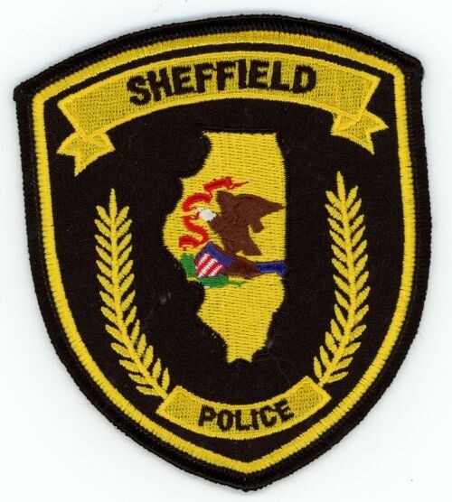 ILLINOIS IL SHEFFIELD POLICE NICE SHOULDER PATCH SHERIFF