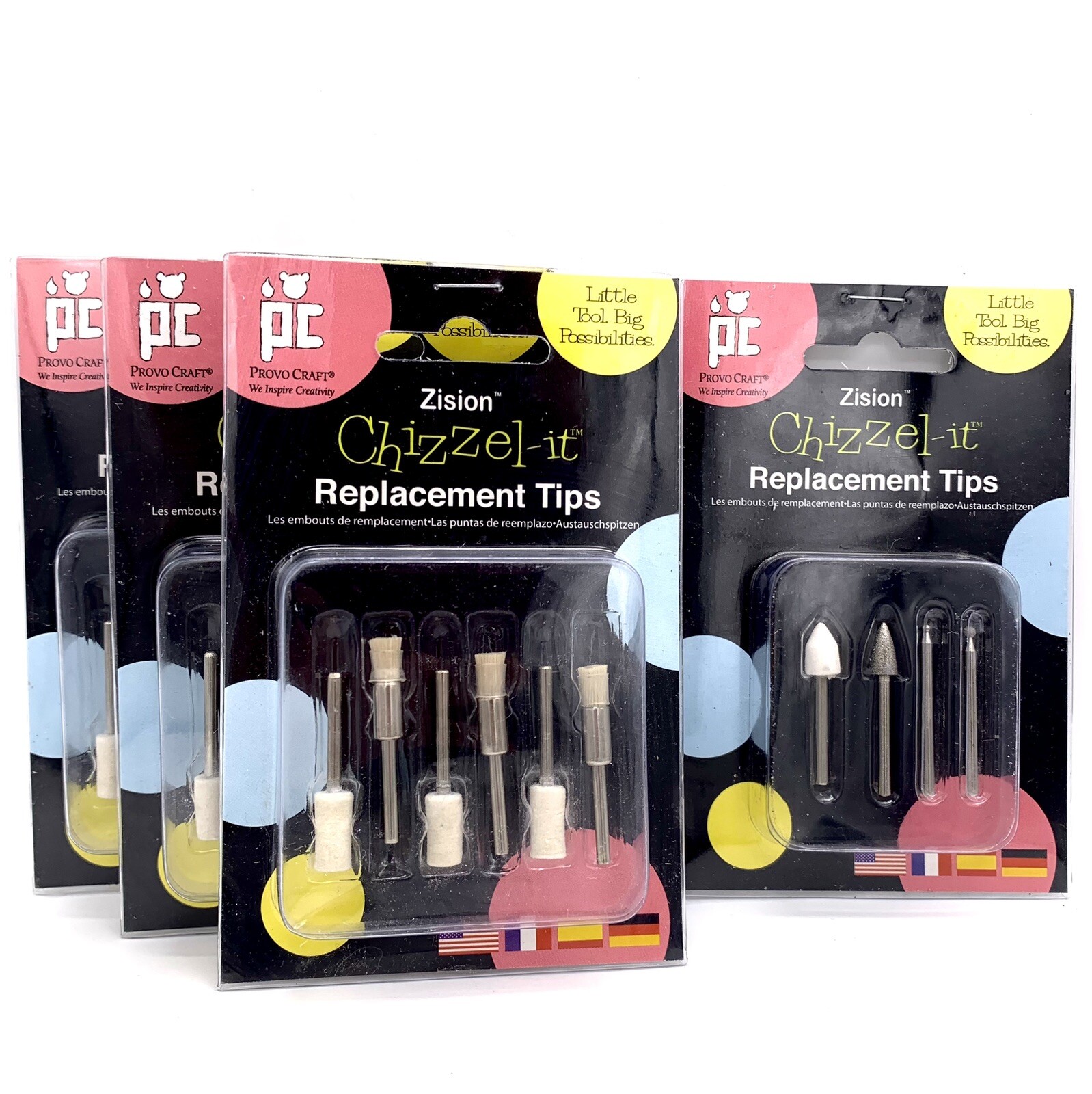 Zision: Chizzel-it Replacement Tips *Lot of 4*