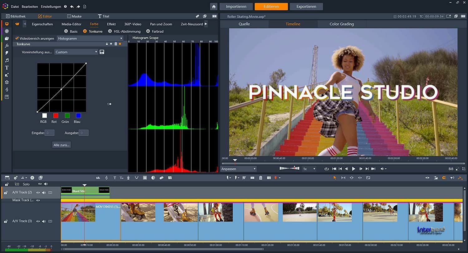 Pinnacle Studio 25 Plus Full Version Box + DVD 4K Video Software + Manual NEW