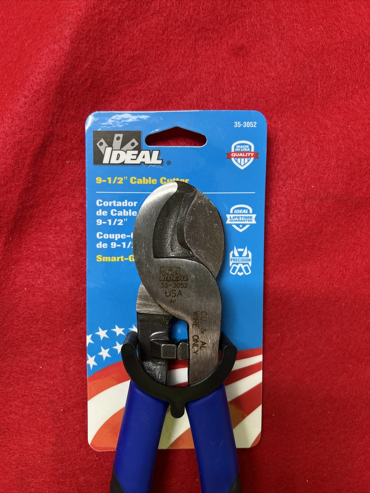 NEW! Ideal 9-1/2 Inch Cable Cutter with Smart Grip 35-3052 Precision