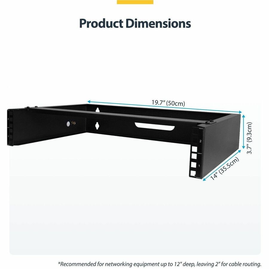 StarTech 2U Wall Mount Rack (rack2u14bracket)