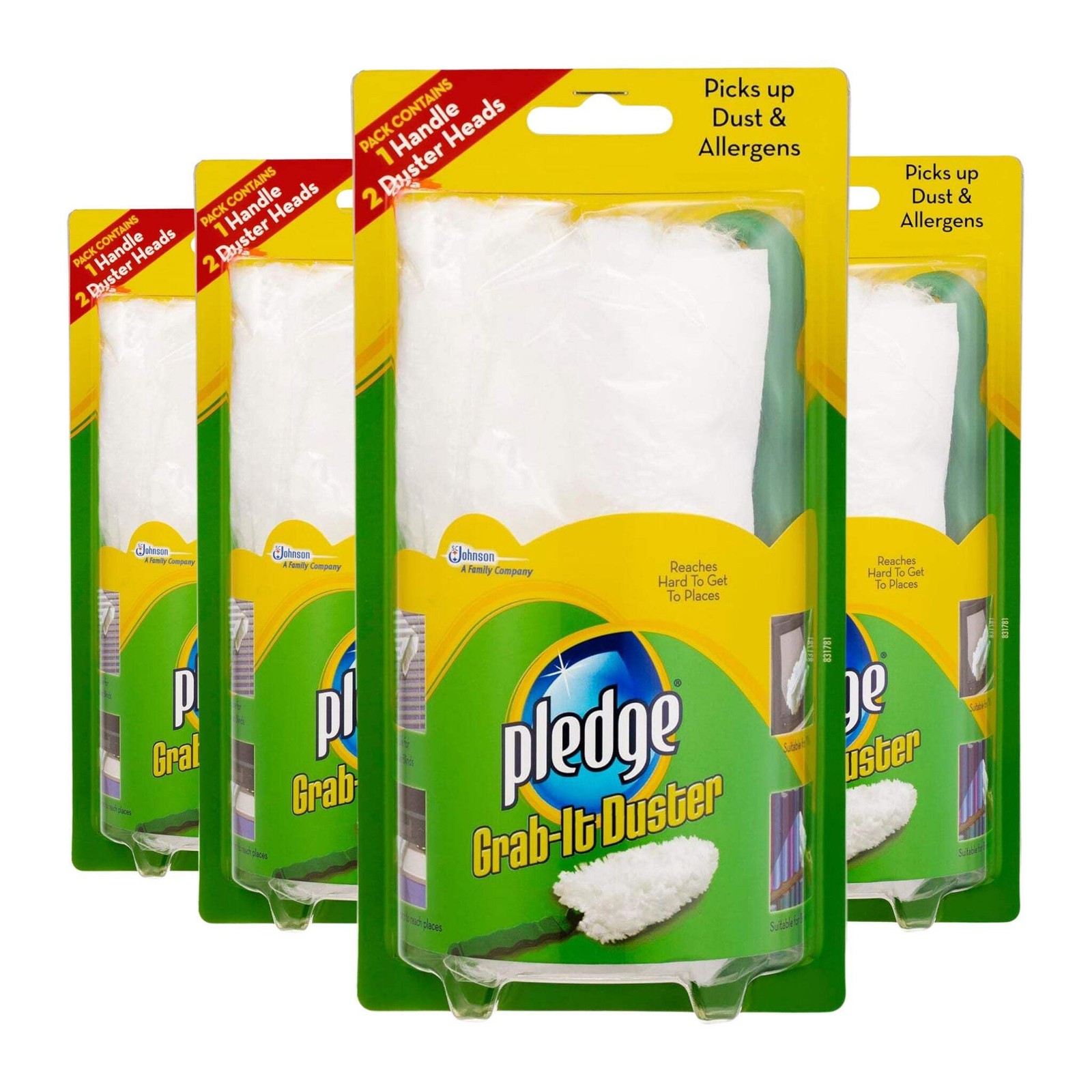 Pledge Grab-It Duster – Pack of 4 | Disposable Dusting Kit