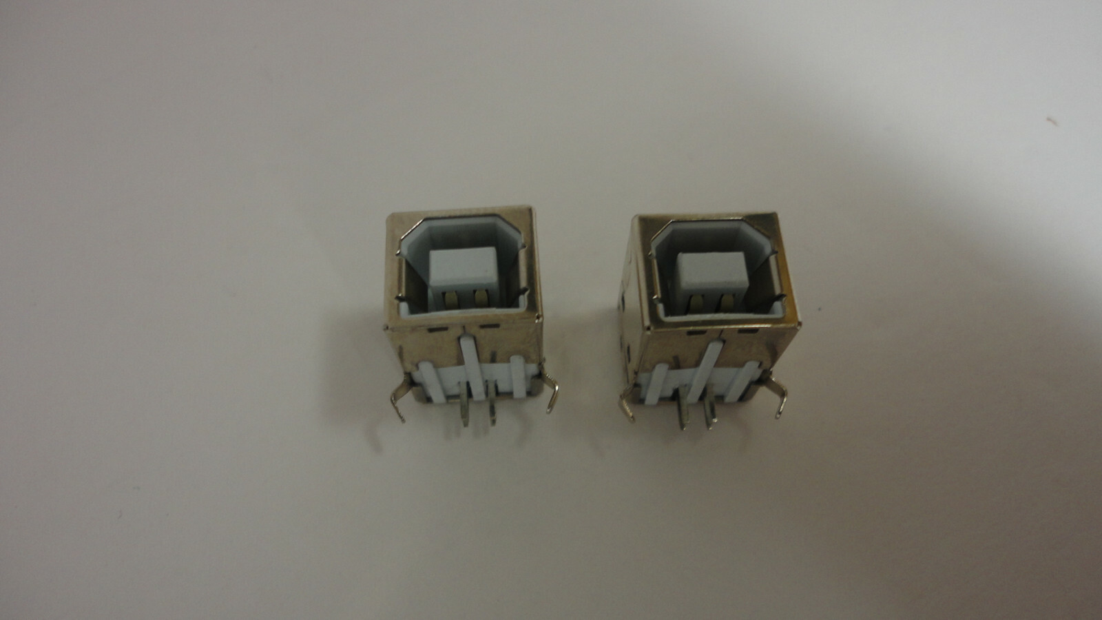 2 Pack Lot Square USB Socket Jack Type B 90 Degrees Printer Port Female 4 Pins