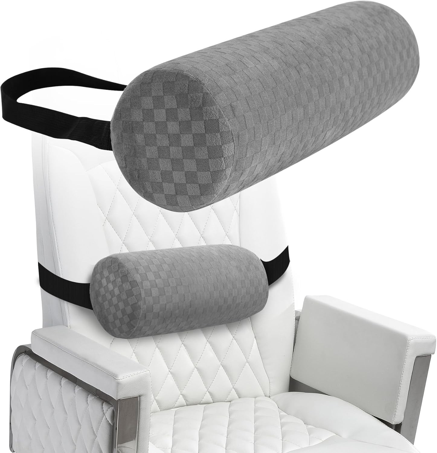Lumbar Roll Pillow - Support Foam Cushion for Lower Back Pain, Office & Car