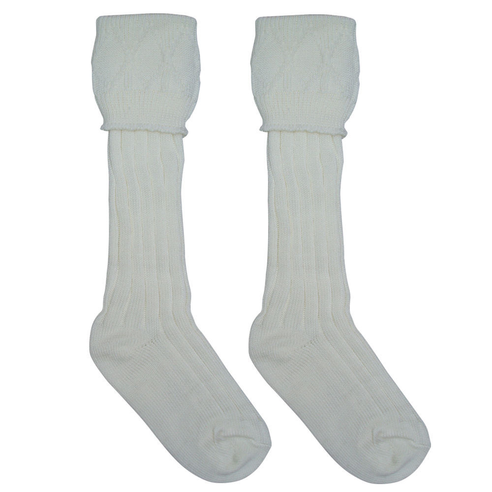 New Scottish Irish Kilt Hose Socks Men Sporrans Flashes In 7 Colors