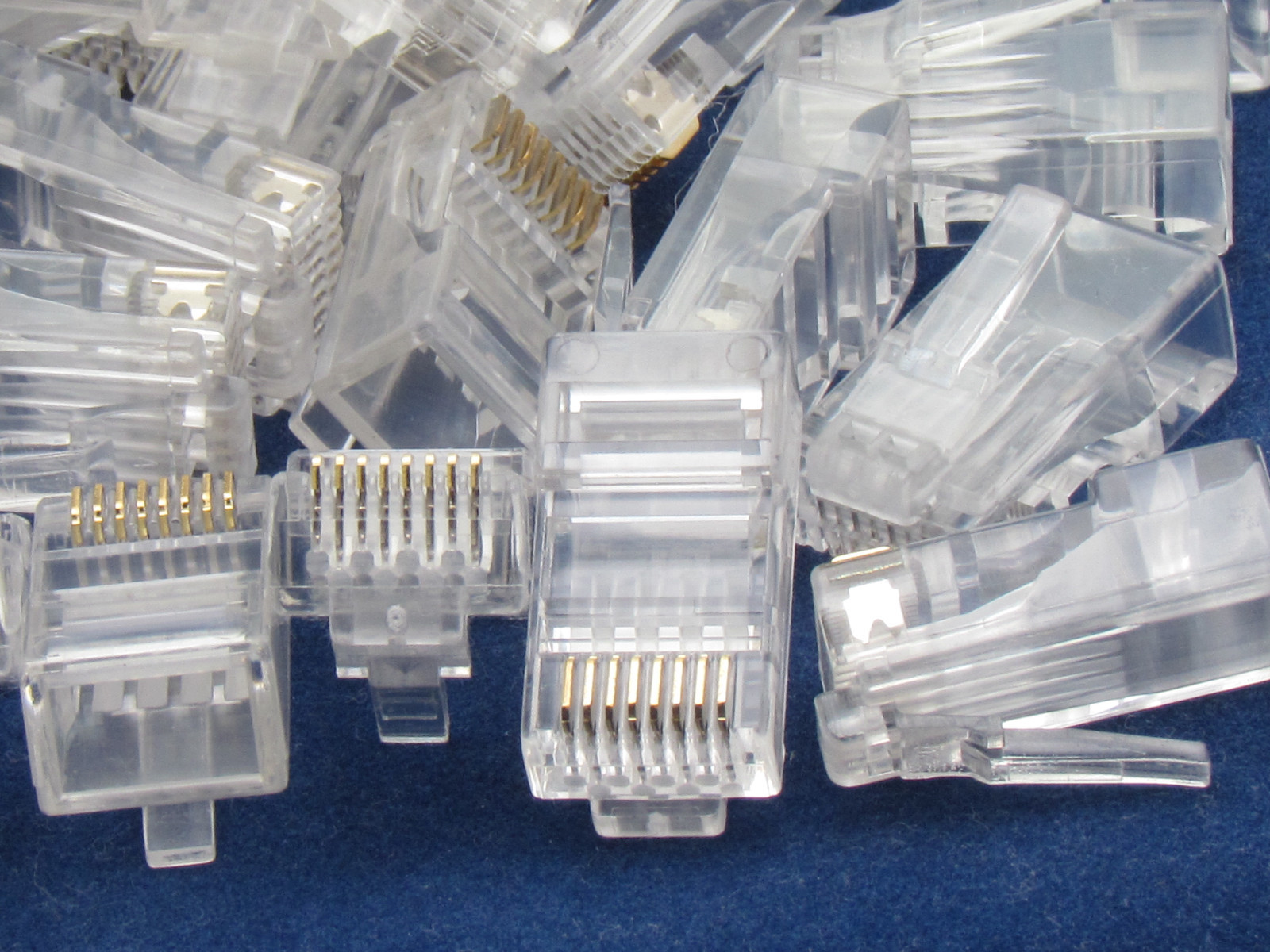 100 X pcs RJ45 Plug Cat6 Modular LAN Network Connector Internet Ethernet Cable E