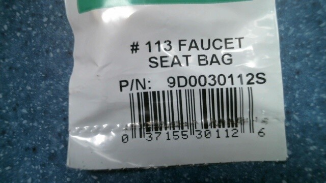 #113 Faucet Seat Bag  (30112)  FS