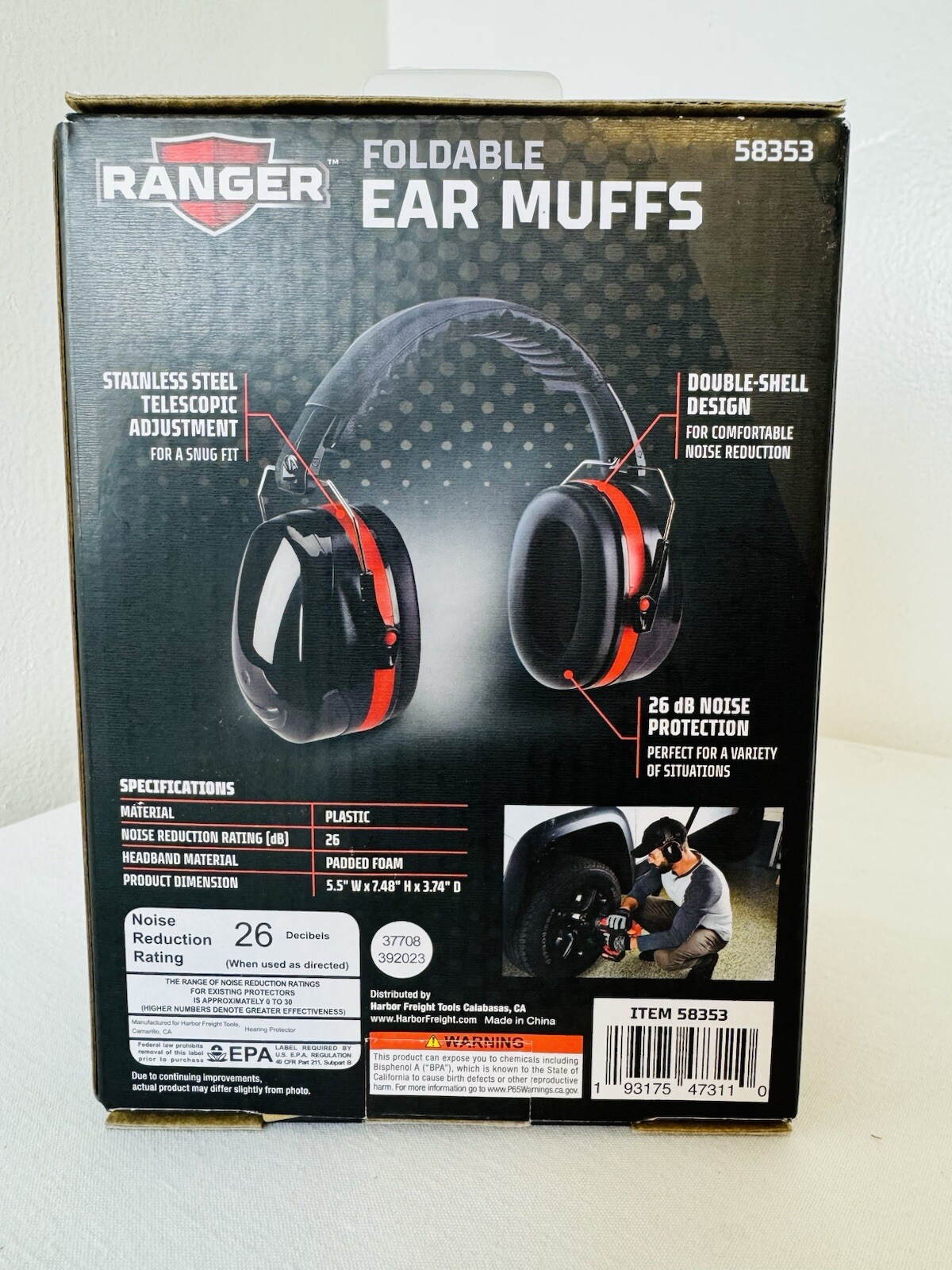 Ear Muff Hearing Safety Noise Protector Soundproofing Noise Shooting Work
