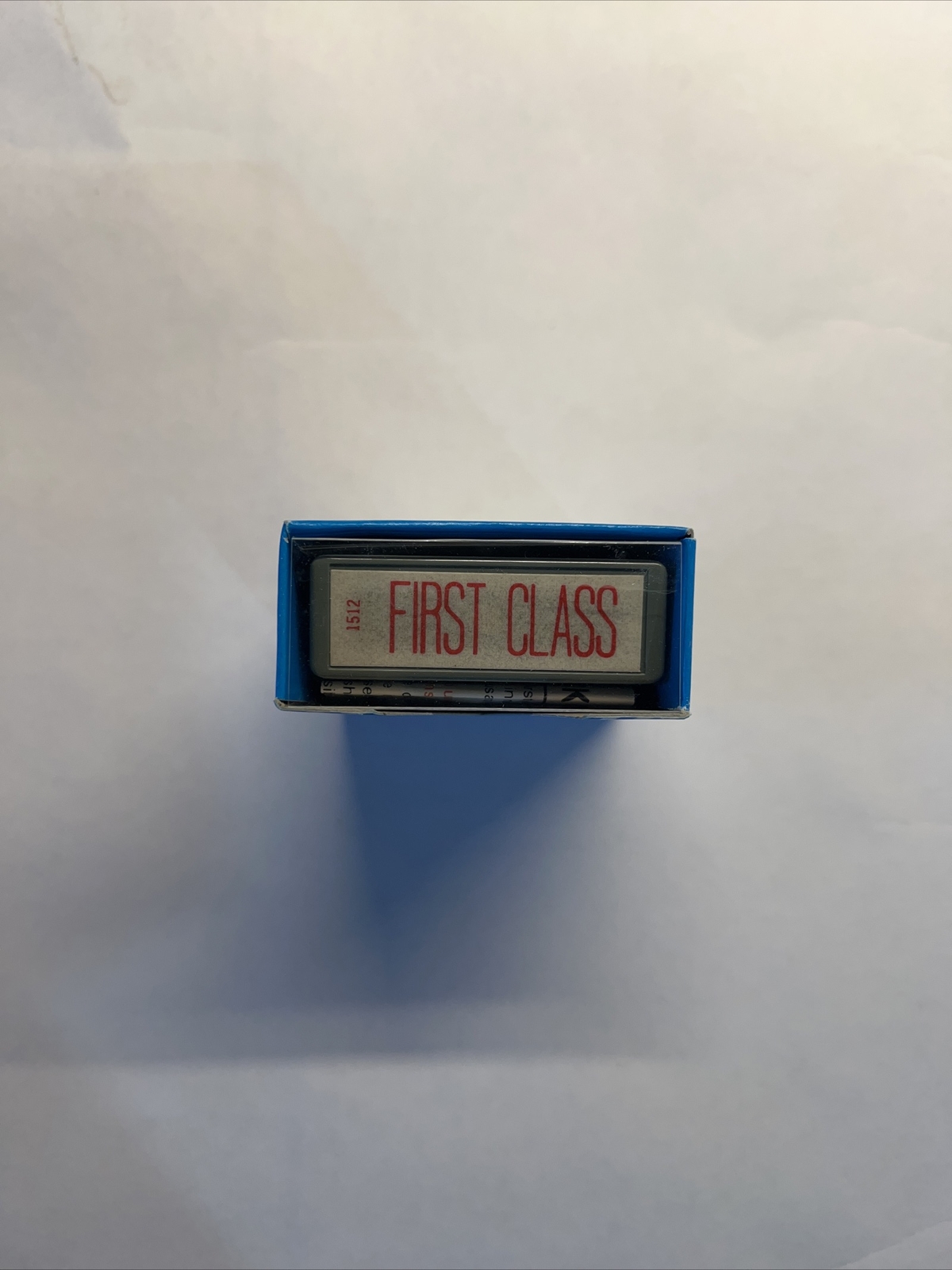 Shachihata Xstamper "FIRST CLASS" Pre-Inked Re-Inkable Stamp (NOS) 1512