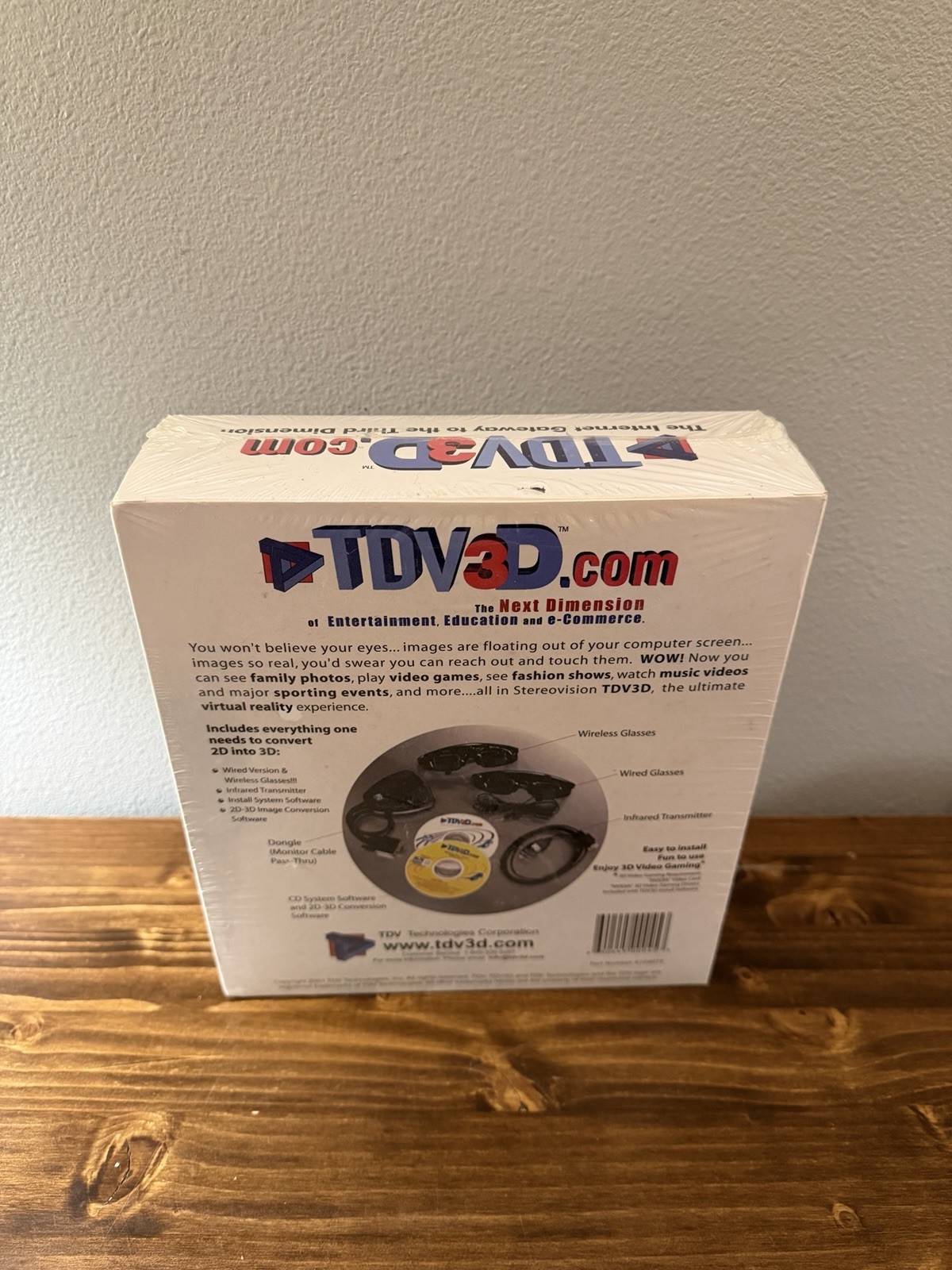 VINTAGE TDV3D.COM 3D VIEWING SYSTEM NEW SEALED