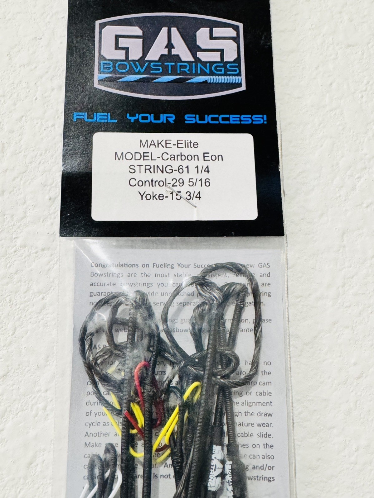 New GAS Bowstrings High Octane Elite Eon