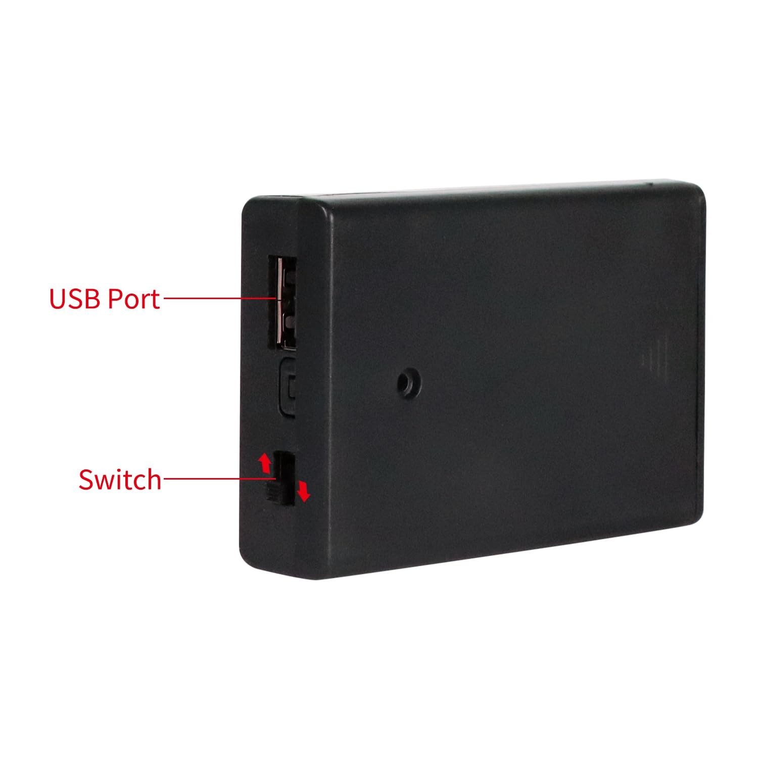 WYTUDTE 3 AA Battery Holder, 3 Pack Portable USB Pack，4.5-5V USB...