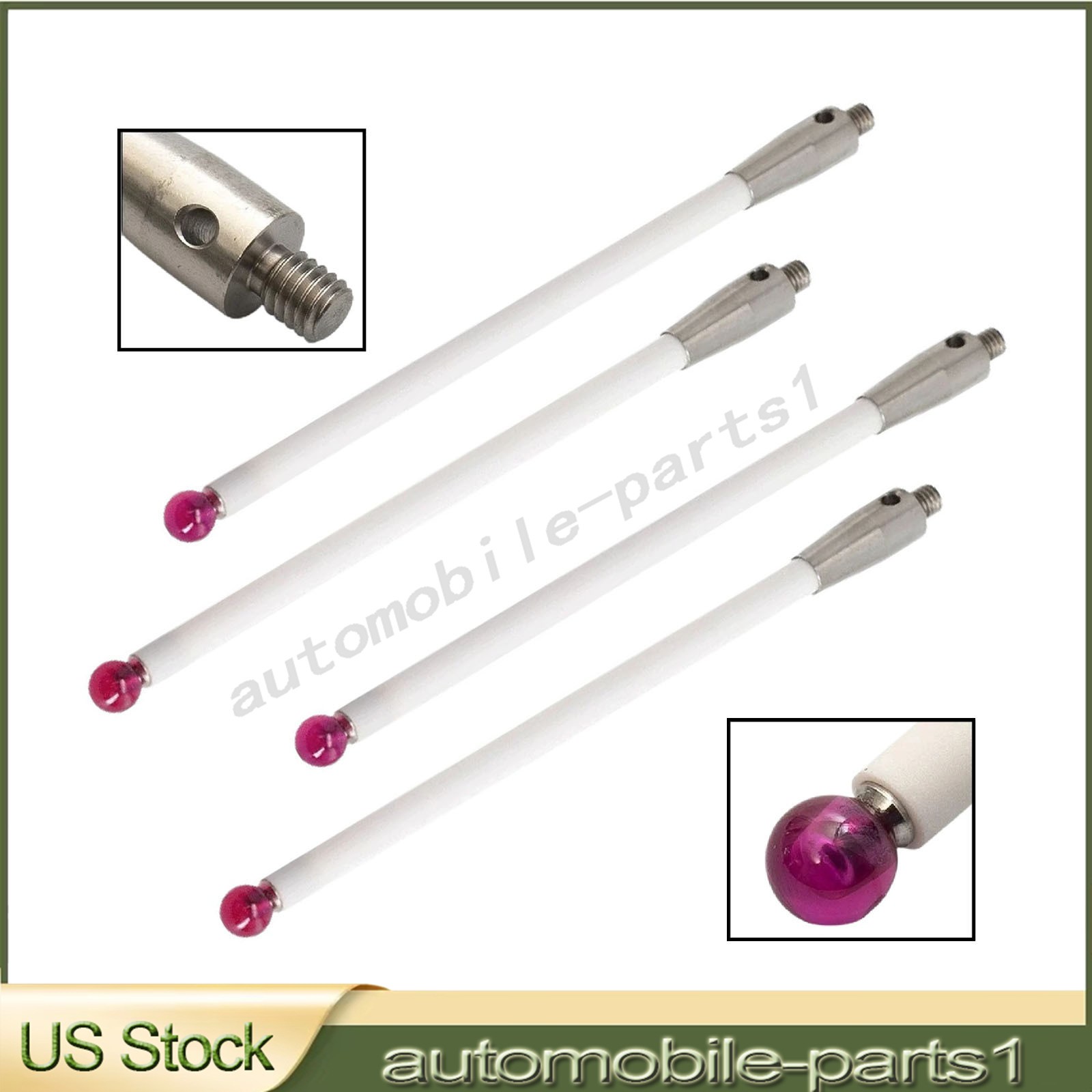 4X Fit Renishaw CMM Probe Stylus 100mm/Ceramic Stem 6mm Ball Tip A-5000-3712