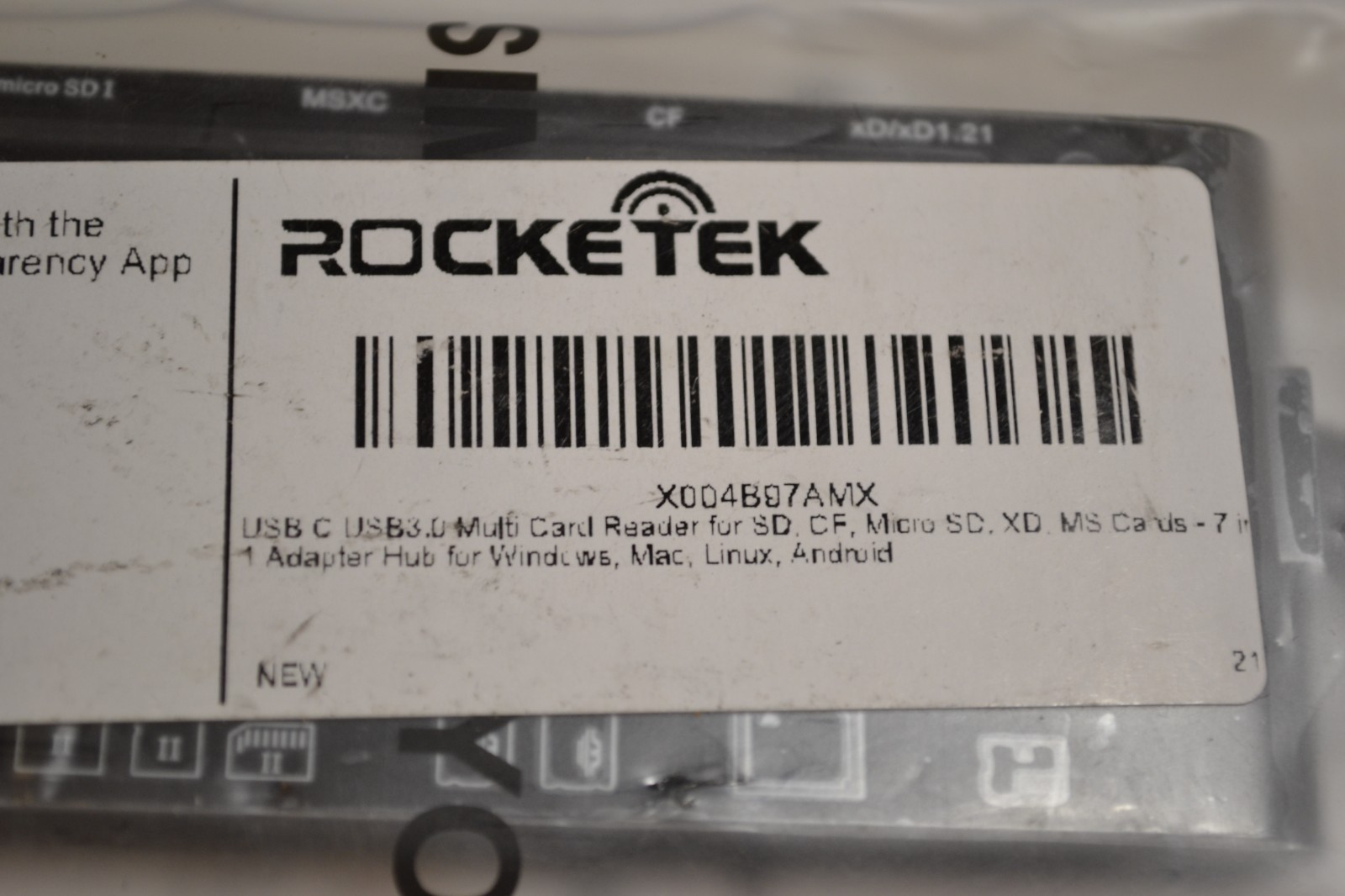 ROCKETETEK USB Card Reader & Hub