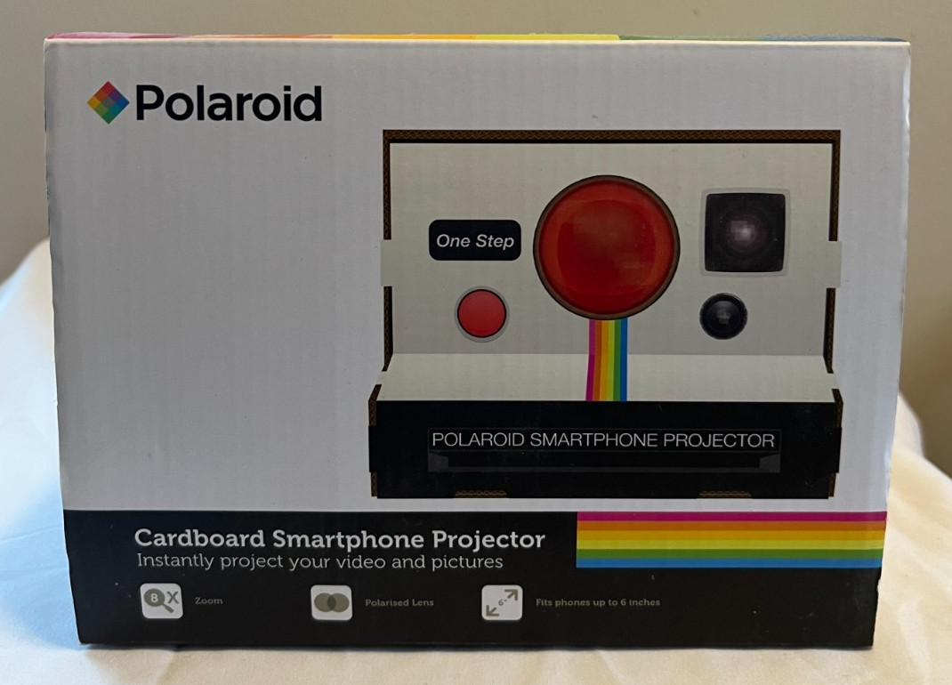 Polaroid Cardboard Smartphone Projector Opened- Never Used