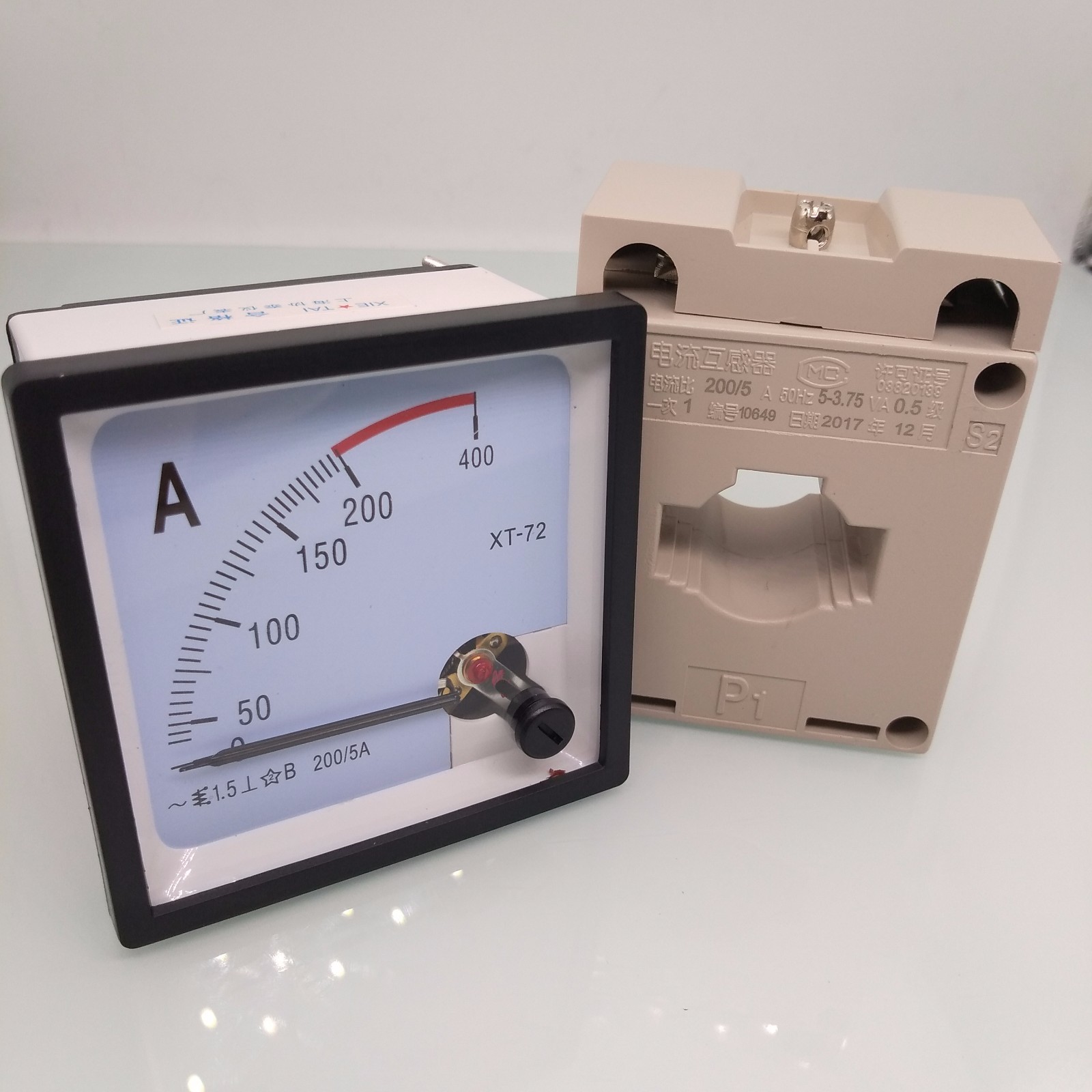 AC 0~200A Analog AMP Current Panel Meter Ammeter & Current Transformer
