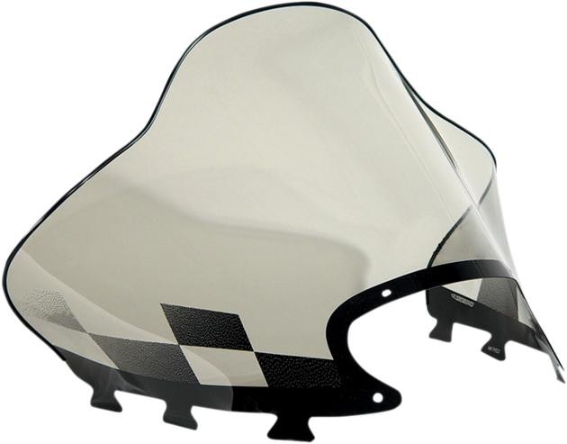 Powermadd Cobra Windshield Mid 16.5" Smoke/Black Checkers #12530 Arctic Cat