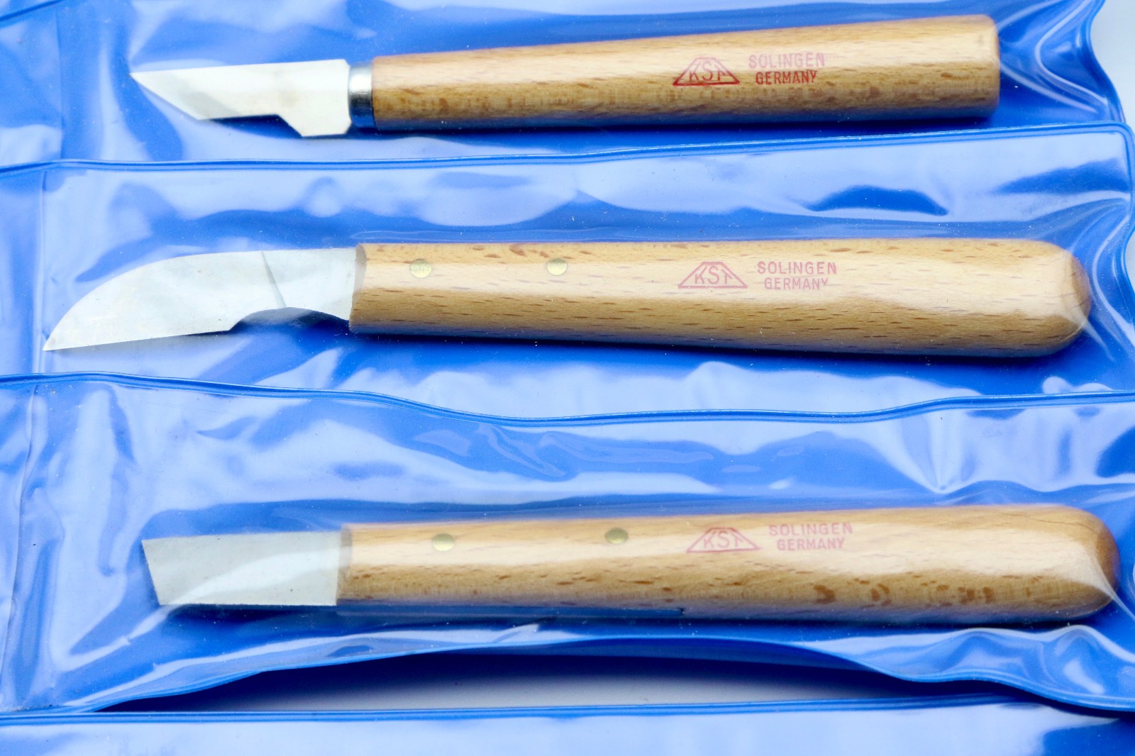 8 KST SOLINGEN GERMANY WOOD CARVING KNIVES