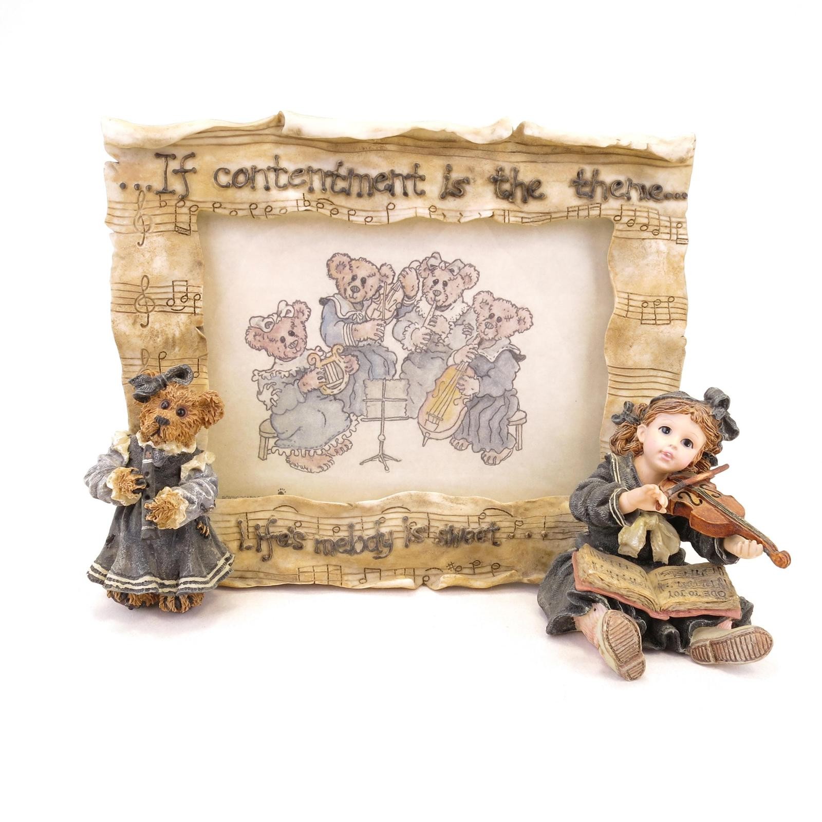 Boyds Yesterdays' Child Lindsey with Louise "The Recital" #27551 Picture Frame