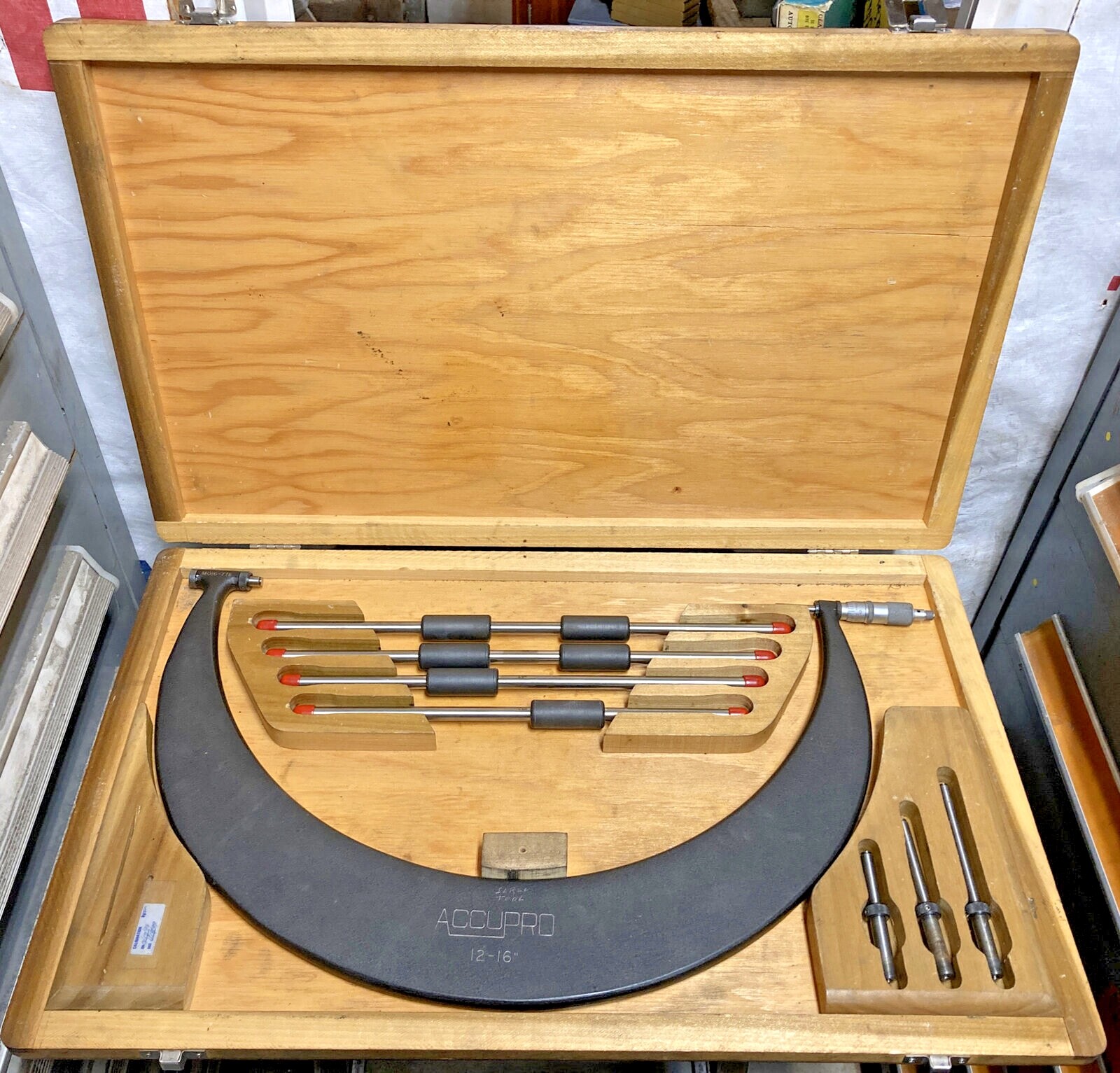 Accupro 12-16” Outside Micrometer Set USA Machinist Tool Maker Inspection