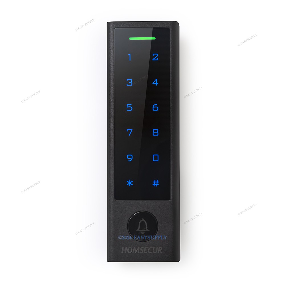HOMSECUR Access Control System Set With Remote Controller Keyfob Strike Lock
