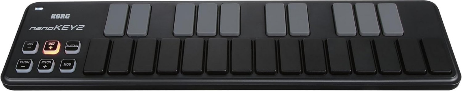 Lightweight Black 25-Key MIDI Controller - Ideal for Electronic Music Producers