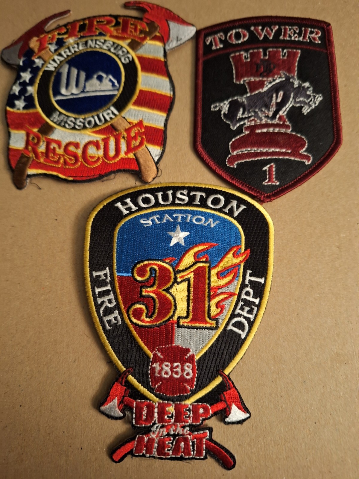 Fire & Rescue Patches  Lot Of 3