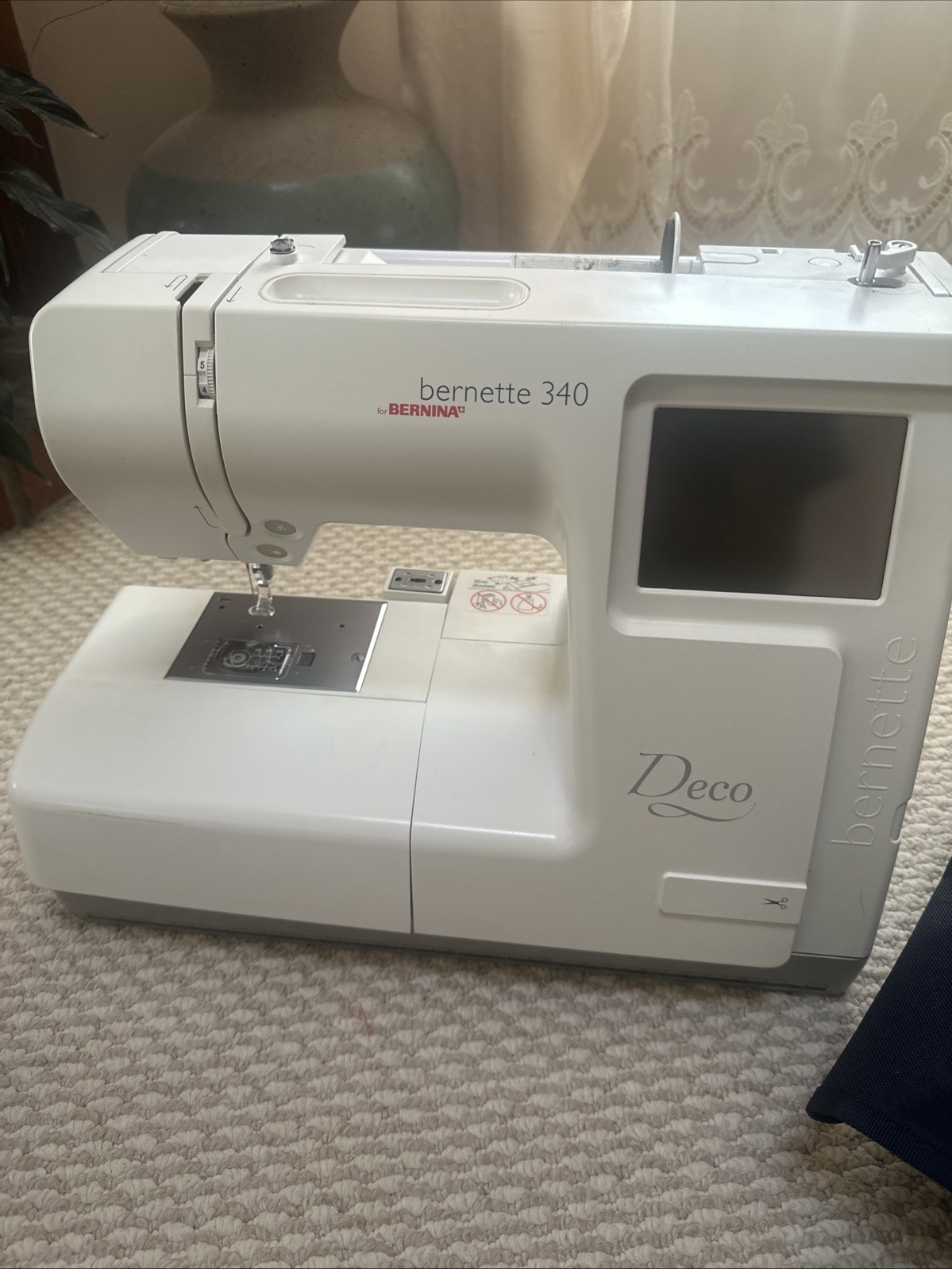 Bernette 340 Deco Embroidery Machine with Bag Tested Working