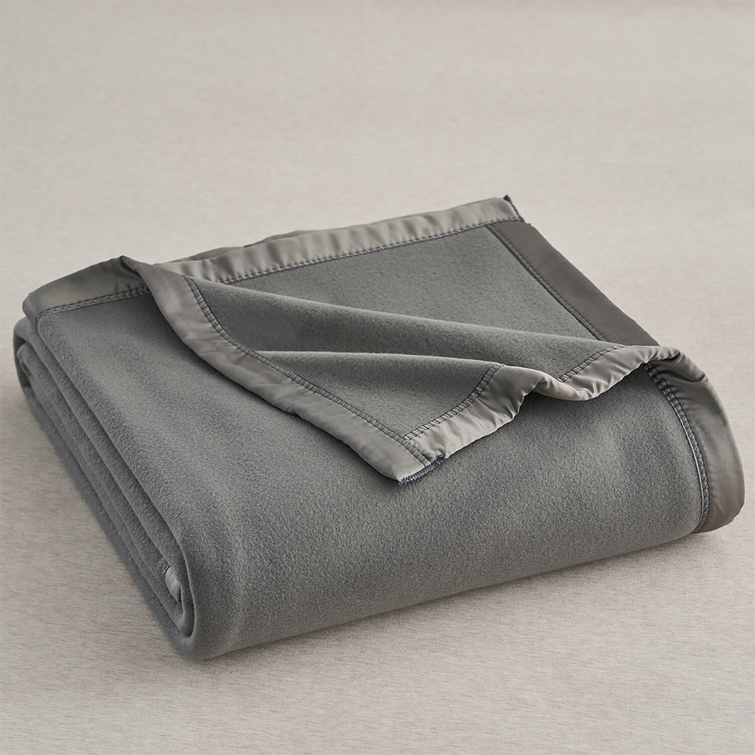 Fleece Blanket Throw Twin Queen King Satin Binding Edges Lightweight Blankets