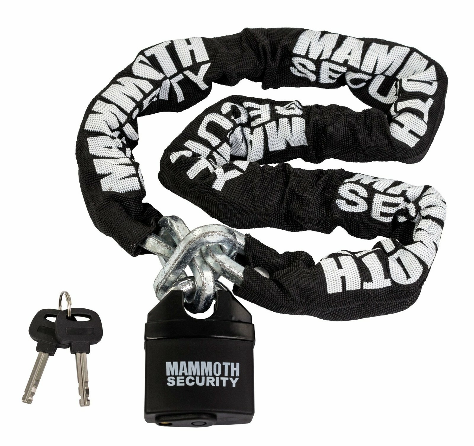 Mammoth 10mm Hexagon Lock & Chain Black - 1.8m Length