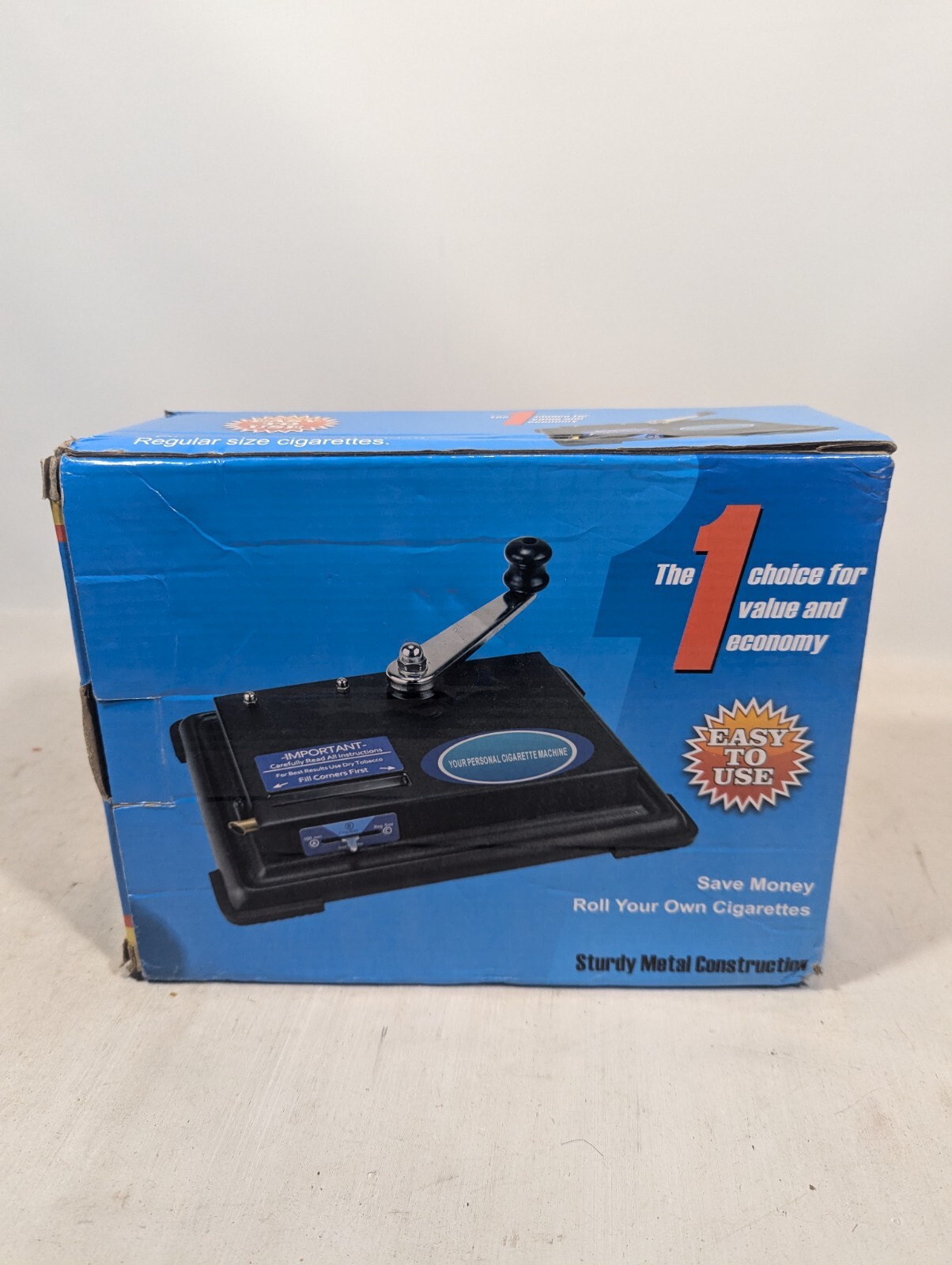 LUCYCAZ Cigarette Rolling Machine, Tobacco Hand Operation Injector Maker Roll Yo
