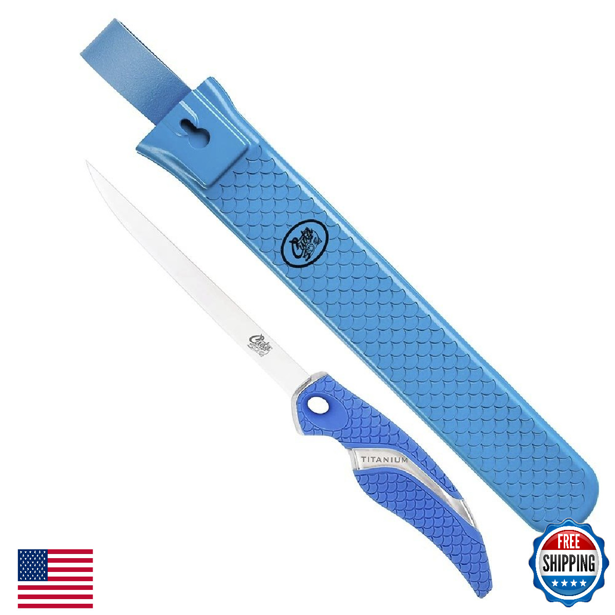 Cuda 6" Fillet Flex Knife Titanium Bonded Corrosion Resistant Stainless Steel