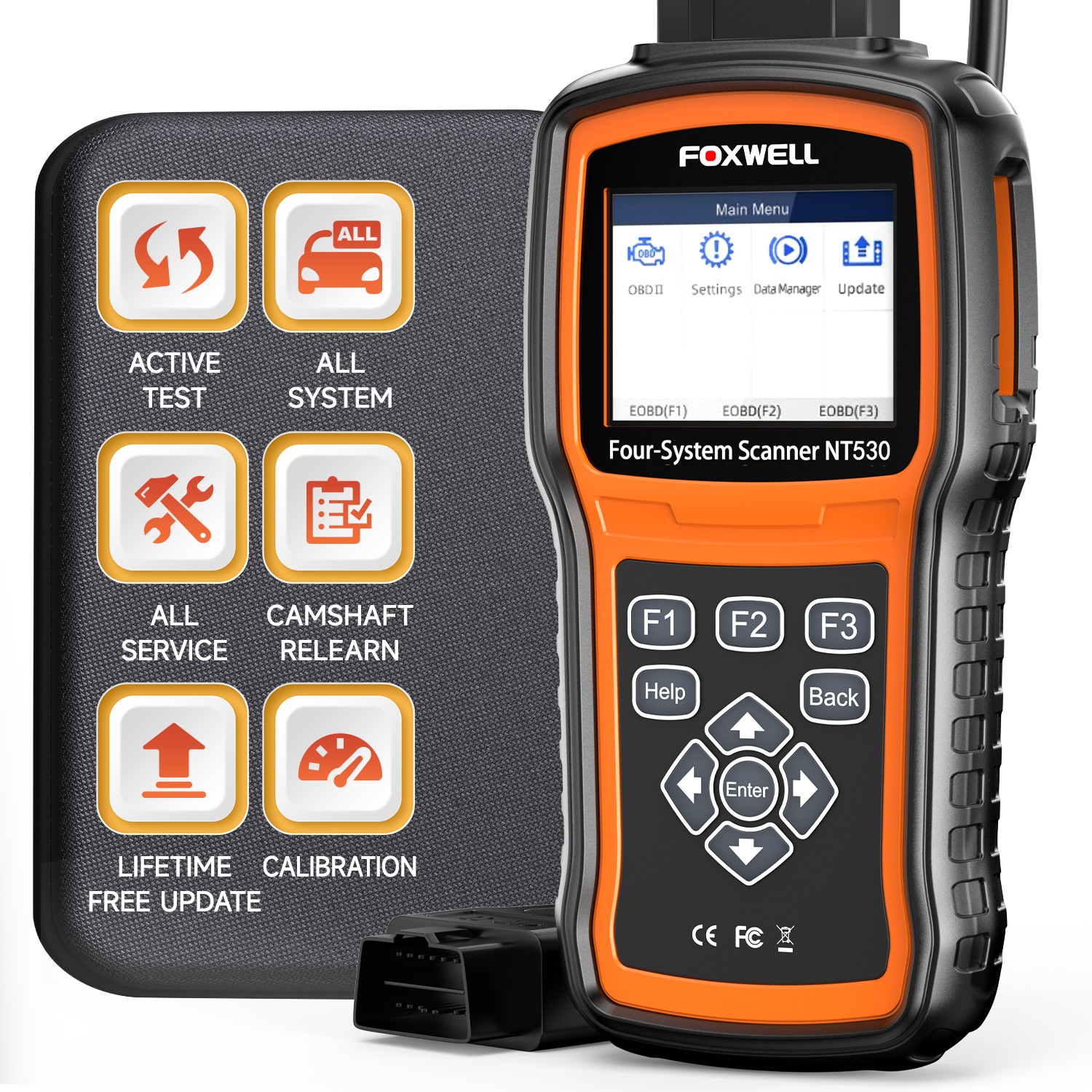 FOXWELL NT530 Plus for MASERATI Bidirectional OBD2 Scanner Auto Diagnostic Tool